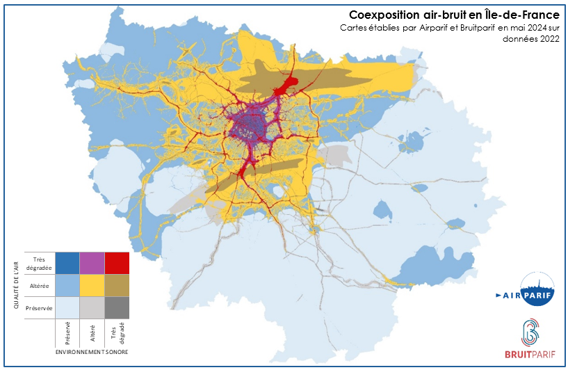 Carte air-bruit Île-de-France