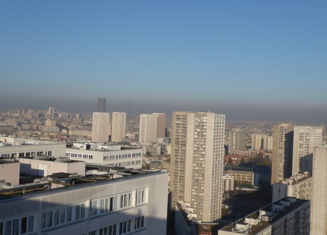 Photo du ciel de Paris lors de l'épisode de pollution du 10 et 11 novembree
