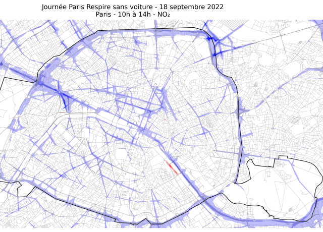 Paris Respire et Pantin sans voiture : des niveaux de dioxyde d’azote en baisse de -20% à Paris