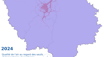 La pollution de l’air en baisse en 2024 en Île-de-France, avec encore des impacts importants sur notre santé