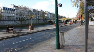 Visuel des voies sur berges