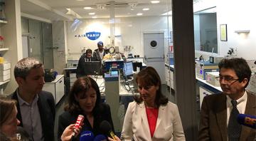 Airparif accueille la Ministre de l'environnement et la Maire de Paris